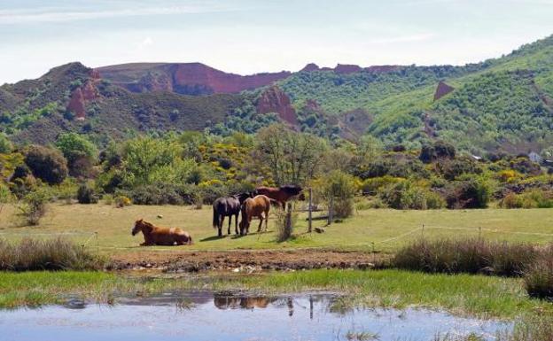 Imagen de Las Médulas, patrimonio natural del Bierzo./