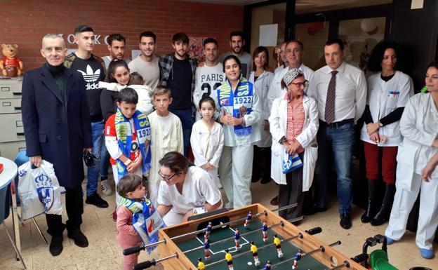 Visita a la planta de Pediatría.