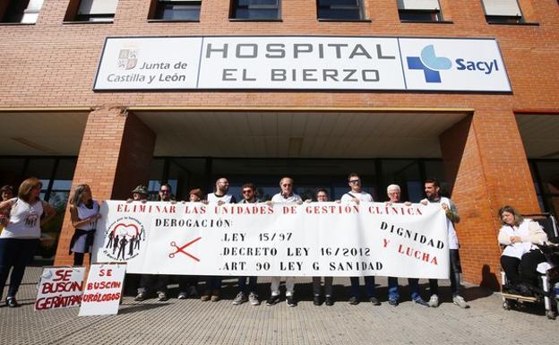 Imagen de una protesta de la Asamblea de Usuarios./César Sánchez