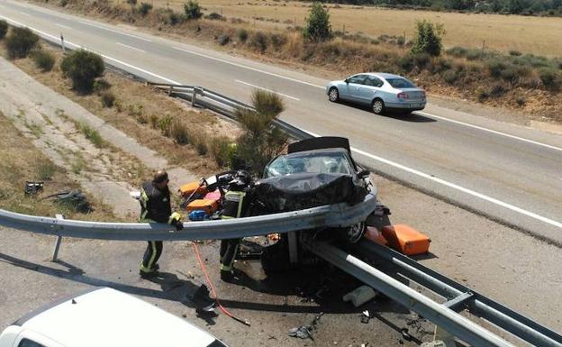 Estado del turismo tras el accidente. /Bomberos de León