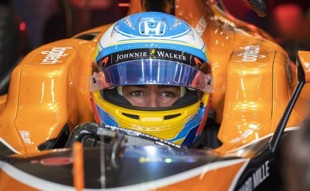 Fernando Alonso, en su McLaren-Honda./Efe
