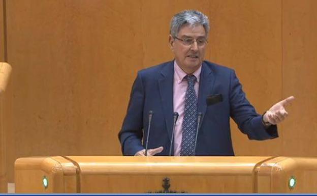 Graciliano Palomo, en su intervención en el Senado.