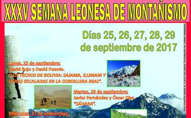 Cartel de la actividad./