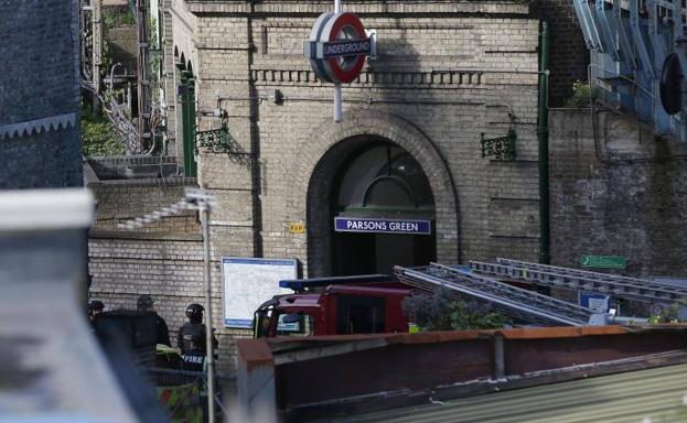 Estación de Parsons Green tras el atentado./AFP