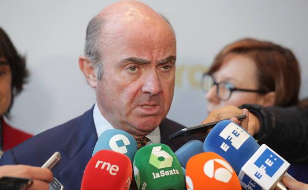 Luis de Guindos en la inauguración del South Summit./Efe