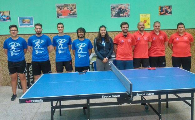 Integrantes del equipo leonés./