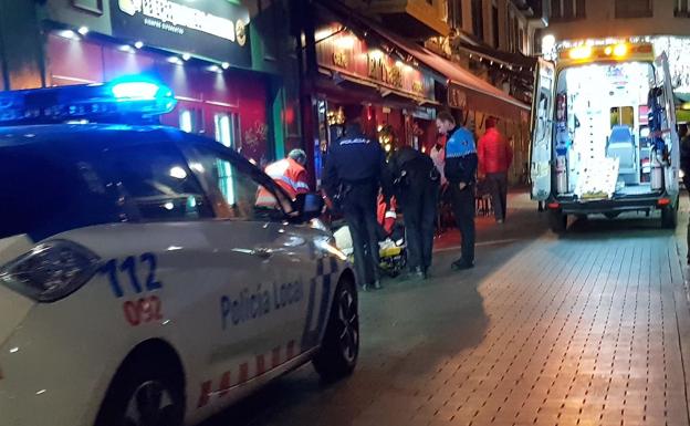Efectivos de Emergencias en el lugar del suceso.