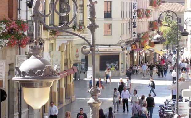 Centro de la ciudad de León./