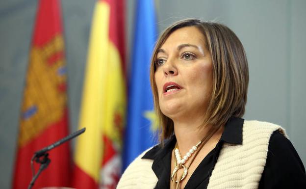 Milagros Marcos, en la rueda de prensa tras el Consejo de Gobierno./Chacón