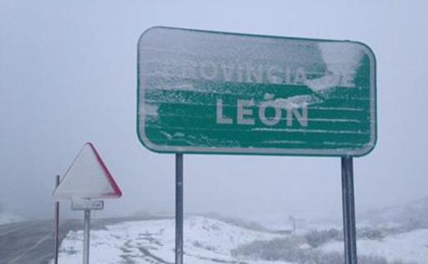 NIeves en la provincia de León./