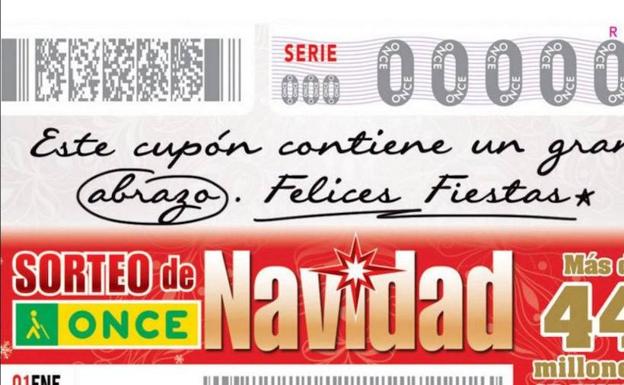 Cupón del Sorteo Extraordinario de Navidad./