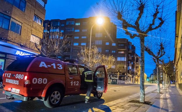 Dotación de Bomberos de León en el lugar de los hechos. /Bomberos de León