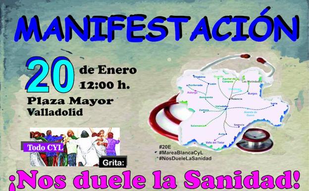 Cartel de la manifestación./