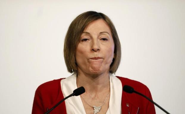 La presidenta del Parlament en funciones y diputada electa por ERC, Carme Forcadell./EFE