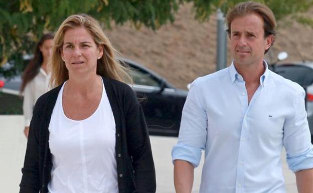 Arantxa Sánchez Vicario y Josep Santacana. /ABC