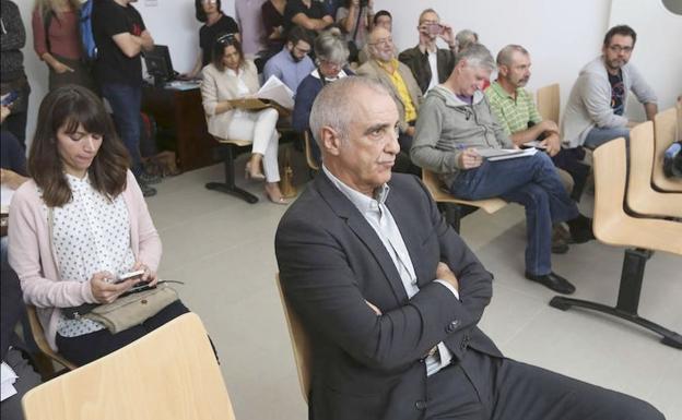 Victorino Alonso, durante una de las sesiones del juicio./