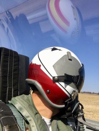 Moranxo, en el Eurofighter.