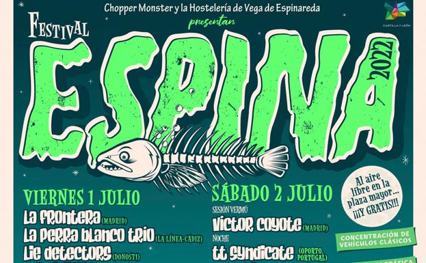 Cartel del Festival Espina que se celebrará en Vega de Espinareda.