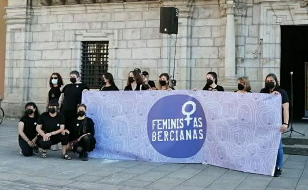 Imagen de archivo de una concentración de Feministas Bercianas.