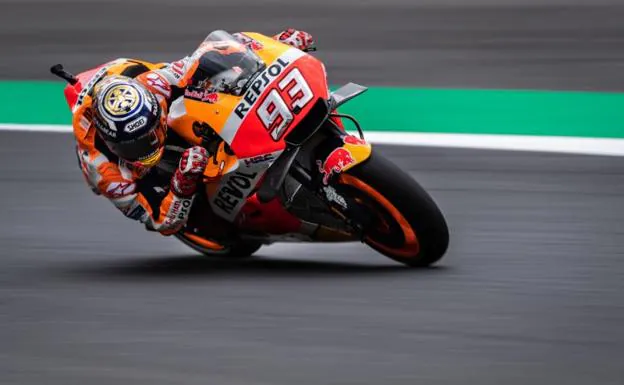 Mac Márquez, rodando en Motegi este viernes. /Martin Bureau (Afp)