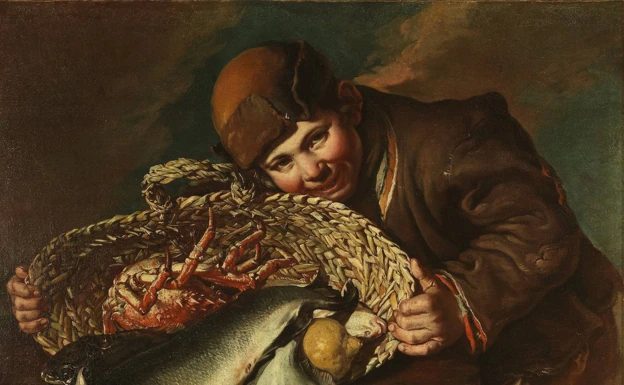 'Muchacho con cesta de pescados', de Pitocchetto, ya tiene su receta. /GALERÍA UFFIZI