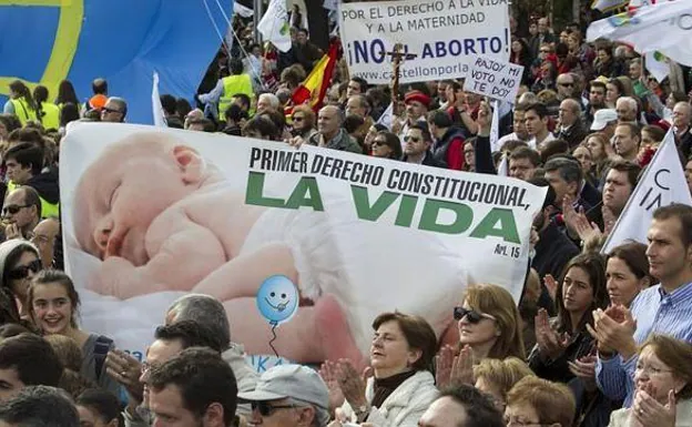 Manifestación contra el aborto. /R. C.