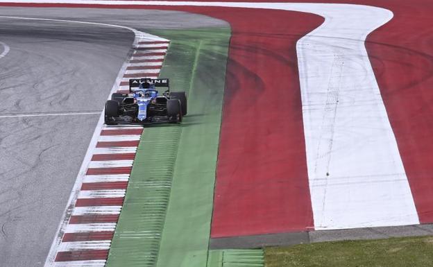 Alonso con el A521 en Red Bull Ring/efe