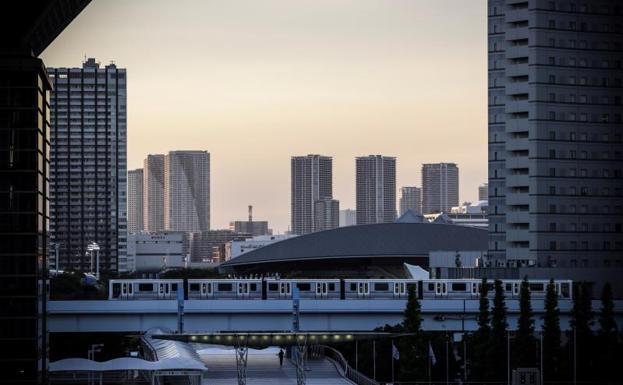 Vista de la ciudad de Tokio desde el centro de prensa olímpico./efe