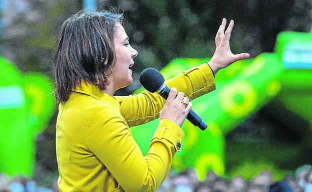 La candidata de Los Verdes, Annalena Baerbock./AFP