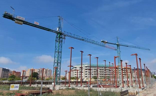 Imágenes de las obras para la construcción del nuevo conservatorio de León. 