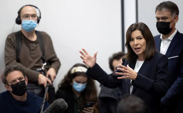 La candidate socialiste aux élections présidentielles françaises, Anne Hidalgo. 