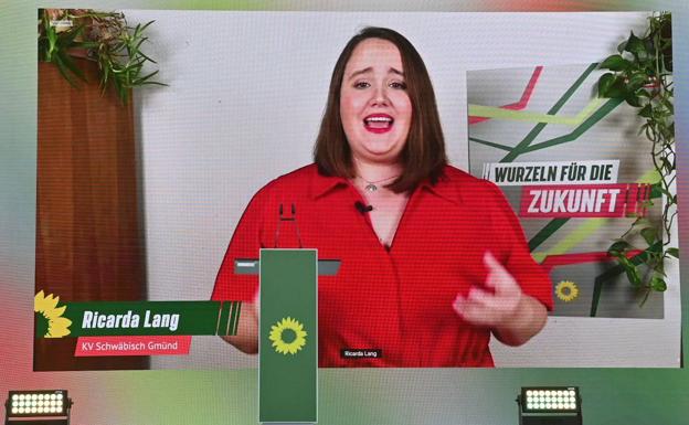 Ricarda Lang, neue Präsidentin von Los Verdes. 