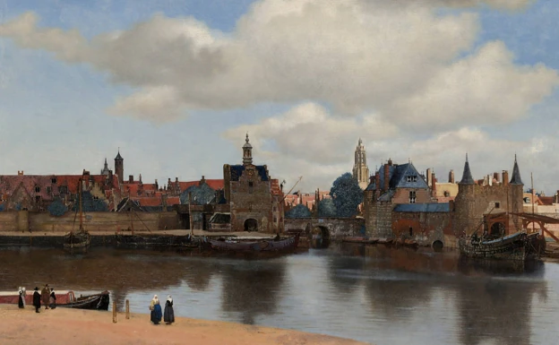 'Vista de Delft', Johannes-Vermeer-1658. /Mauritshuis -la Haya