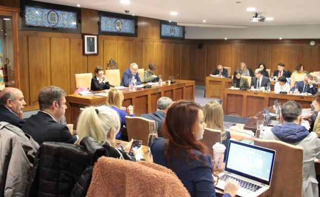 Pleno ordinario celebrado este vierne en el Ayuntamiento de Ponferrada.